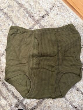 Military Briefs in Olive Green